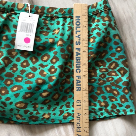 Echo Cheetah skirted bathing bottom / Medium NWT - Picture 9 of 9
